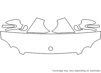clk-class 3M Clear Bra Hood Precut PPF Diagram