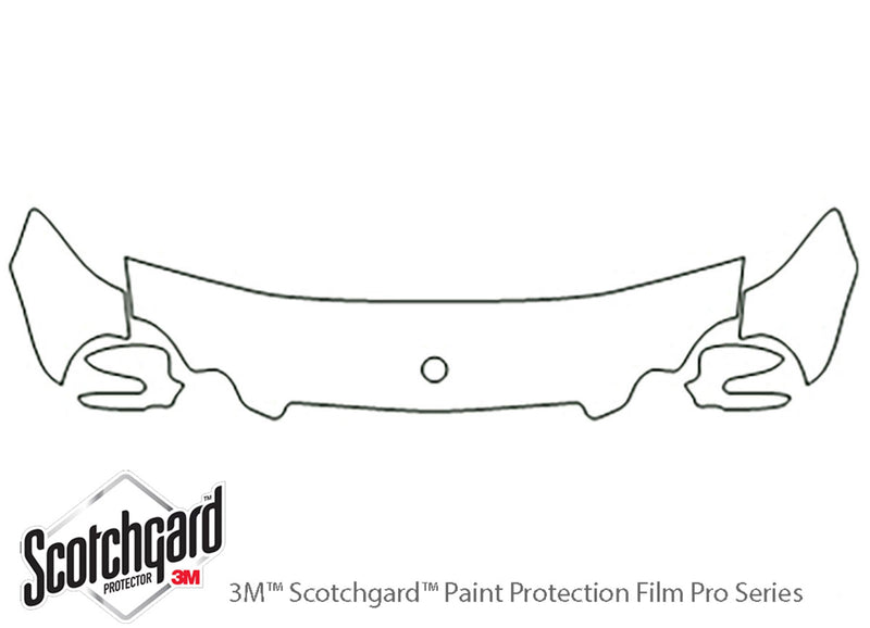 clk-class 3M Clear Bra Hood Precut PPF Diagram