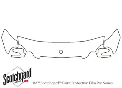 clk-class 3M Clear Bra Hood Precut PPF Diagram