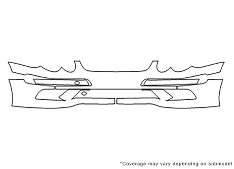 clk-class 3M Clear Bra Bumper Precut PPF Diagram