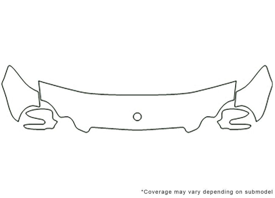 clk-class 3M Clear Bra Hood Precut PPF Diagram