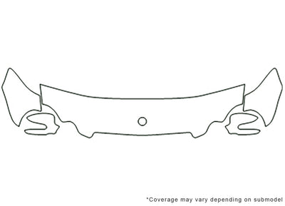 clk-class Avery Dennison Clear Bra Hood Precut PPF Diagram