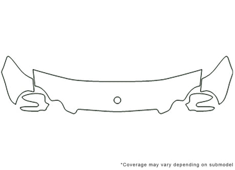 clk-class Avery Dennison Clear Bra Hood Precut PPF Diagram