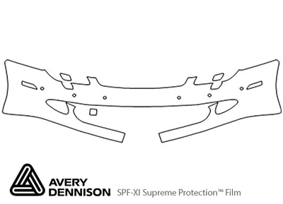 cls-class Avery Dennison Clear Bra Bumper Precut PPF Diagram