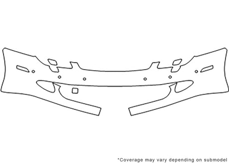 cls-class Avery Dennison Clear Bra Bumper Precut PPF Diagram
