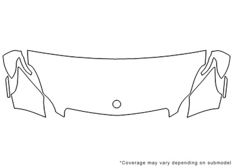 cls-class 3M Clear Bra Hood Precut PPF Diagram