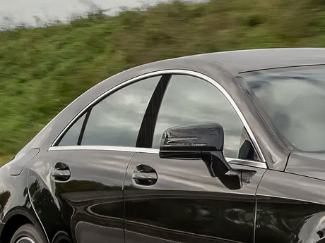 mercedes-benz cls-class 2006-2011 Brushed Aluminum Black Pillar Cover Diagram