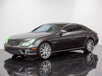mercedes-benz cls-class 2006-2011 (sedan) Headlight Protection Installation Location