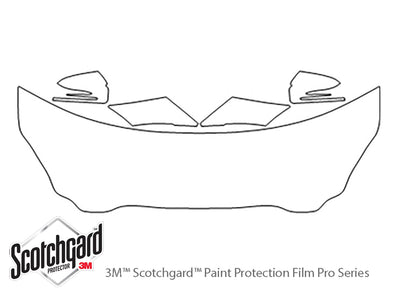 cls-class 3M Clear Bra Hood Precut PPF Diagram