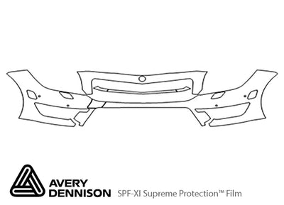 cls-class Avery Dennison Clear Bra Bumper Precut PPF Diagram