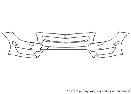 cls-class Avery Dennison Clear Bra Bumper Precut PPF Diagram