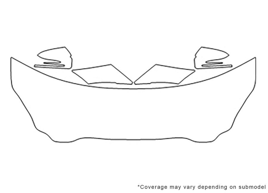 cls-class 3M Clear Bra Hood Precut PPF Diagram