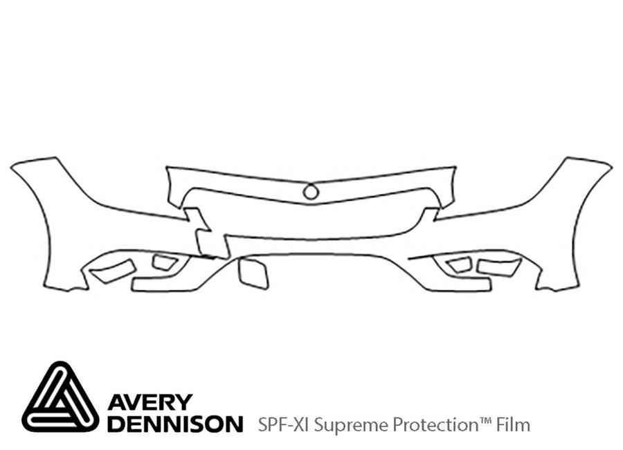 cls-class Avery Dennison Clear Bra Bumper Precut PPF Diagram