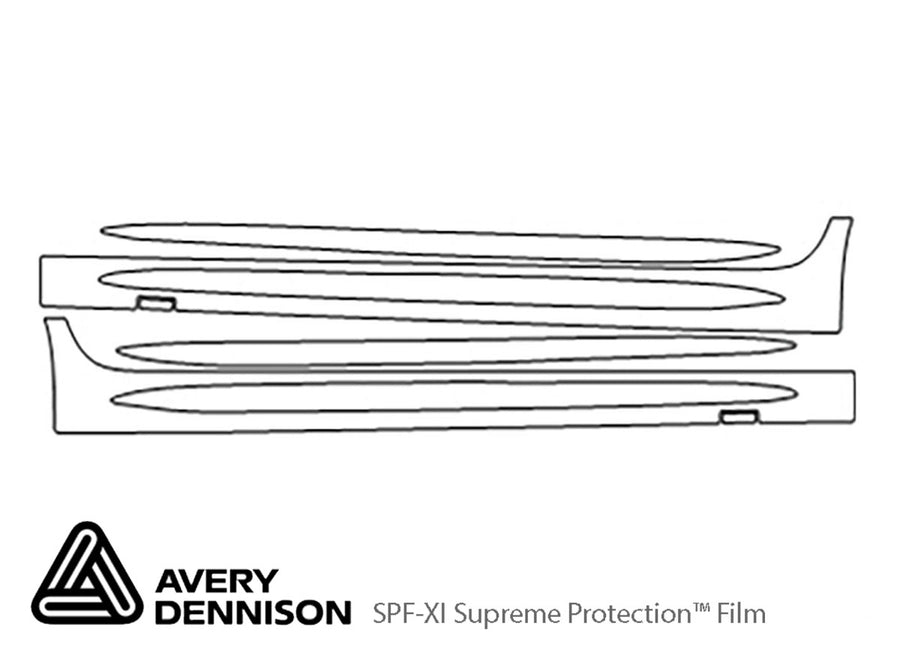 cls-class Avery Dennison Clear Bra Door Cup Precut PPF Diagram