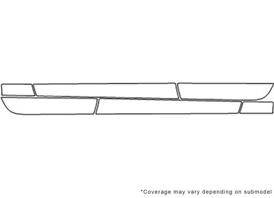 cls-class 3M Clear Bra Door Cup Precut PPF Diagram