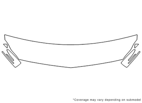 cls-class 3M Clear Bra Hood Precut PPF Diagram