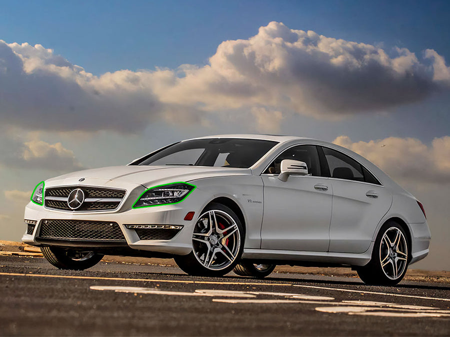 mercedes-benz cls-class 2015-2018 Headlight Protection Installation Location