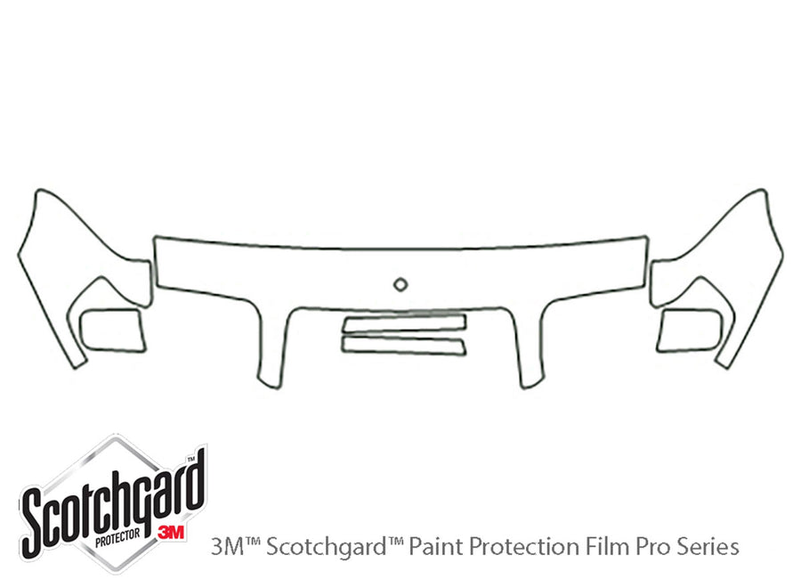 e-class 3M Clear Bra Hood Precut PPF Diagram