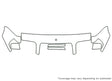 e-class 3M Clear Bra Hood Precut PPF Diagram