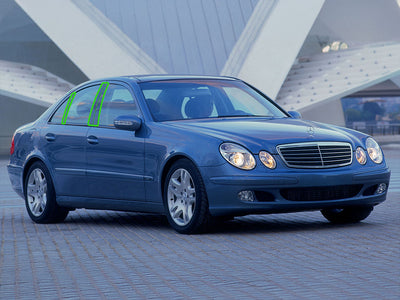 mercedes-benz e-class 1996-2002 (sedan) Pillar Post Trim Installation Location
