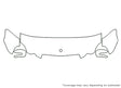 e-class Avery Dennison Clear Bra Hood Precut PPF Diagram