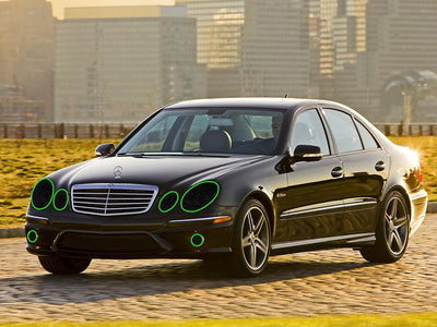 mercedes-benz e-class 2003-2009 (sedan) Headlight Tint Location