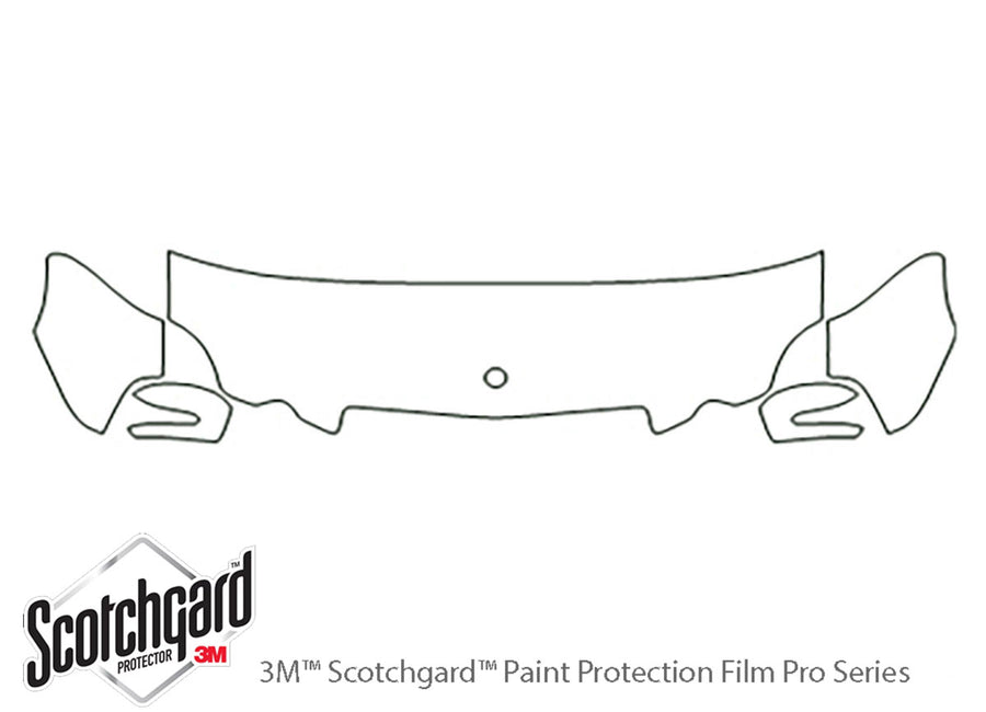 e-class 3M Clear Bra Hood Precut PPF Diagram