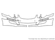 e-class Avery Dennison Clear Bra Bumper Precut PPF Diagram