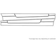 e-class 3M Clear Bra Door Splash Precut PPF Diagram