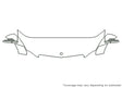 e-class 3M Clear Bra Hood Precut PPF Diagram