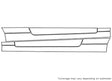 e-class 3M Clear Bra Door Cup Precut PPF Diagram