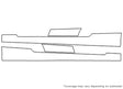 e-class 3M Clear Bra Door Cup Precut PPF Diagram