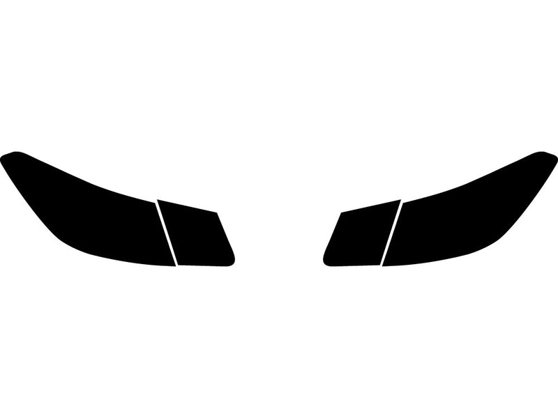 e-class (coupe) Precut Tail Light Tint Diagram