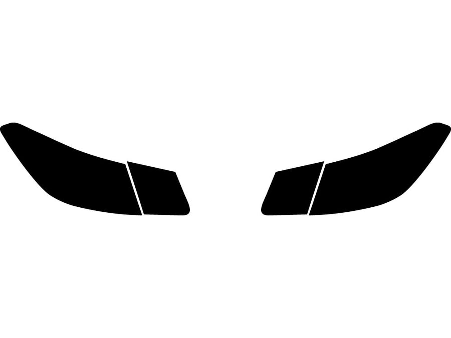 e-class (coupe) Precut Tail Light Tint Diagram