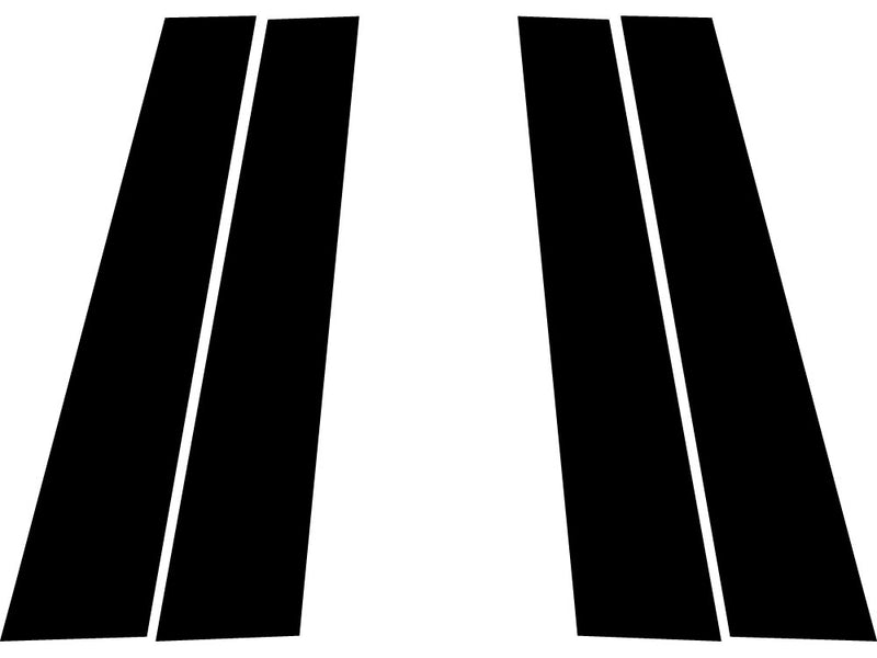 mercedes-benz e-class 2017-2023 (sedan) Carbon Fiber Pillar Trim Diagram
