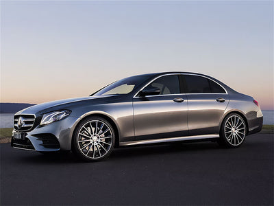 mercedes-benz e-class 2017-2023 (sedan) Matte Black Pillar Trim