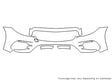 e-class 3M Clear Bra Bumper Precut PPF Diagram