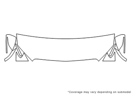 e-class Avery Dennison Clear Bra Hood Precut PPF Diagram
