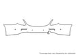 e-class 3M Clear Bra Door Cup Precut PPF Diagram