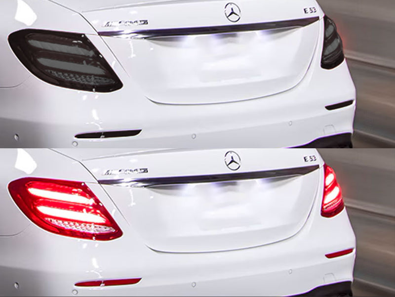e-class (sedan) Before and After Smoked Taillights