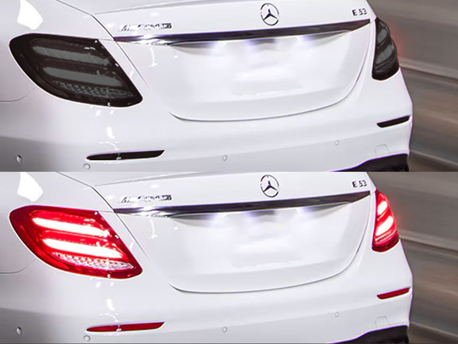 e-class (sedan) Before and After Smoked Taillights