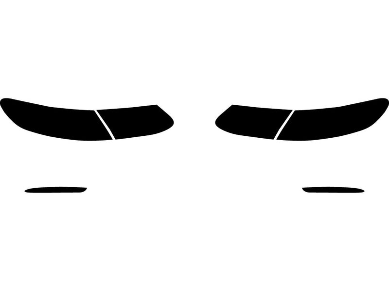 e-class (coupe) Precut Tail Light Tint Diagram
