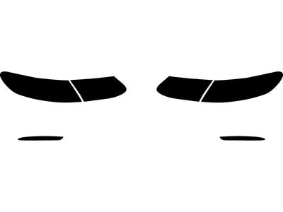 e-class (coupe) Precut Tail Light Tint Diagram