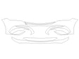 e-class 3M Clear Bra Bumper Precut PPF Diagram