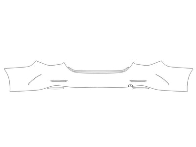 e-class 3M Clear Bra Door Cup Precut PPF Diagram