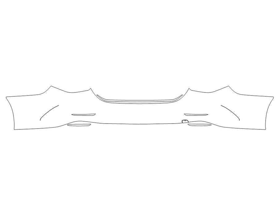 e-class 3M Clear Bra Door Cup Precut PPF Diagram