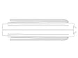 e-class 3M Clear Bra Door Cup Precut PPF Diagram