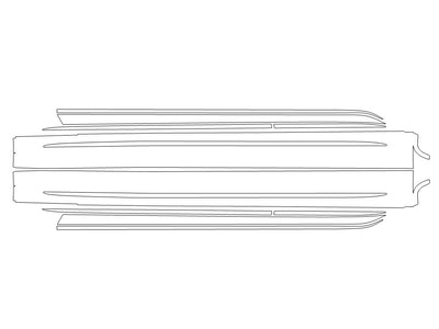 e-class 3M Clear Bra Door Cup Precut PPF Diagram