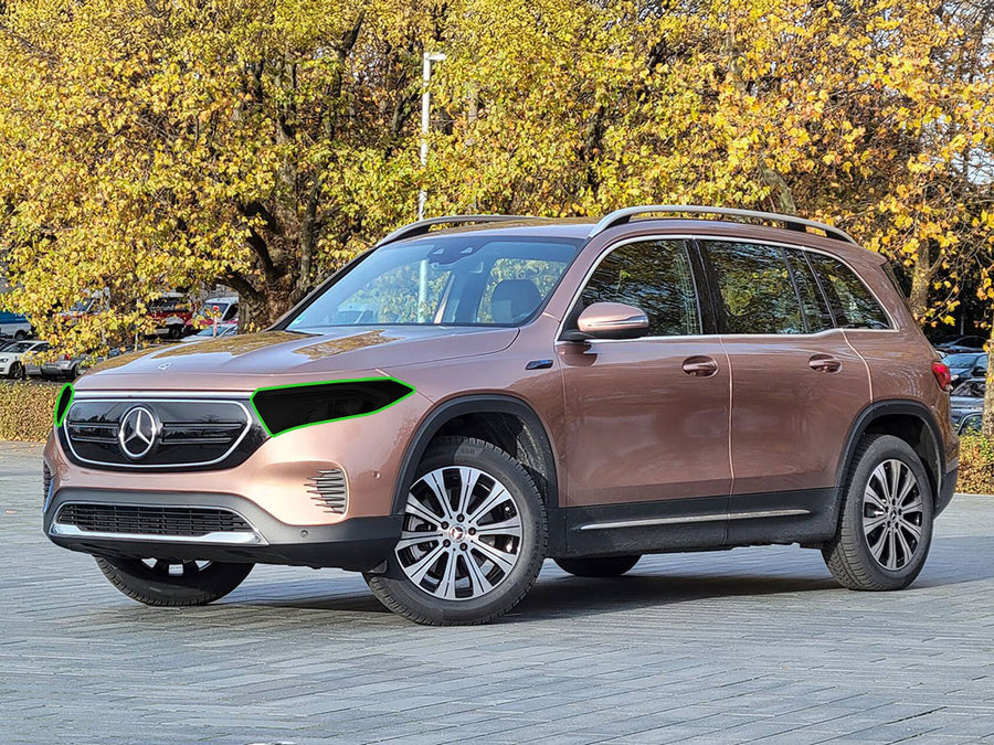 mercedes-benz eqb 2022-2024 Headlight Tint Location