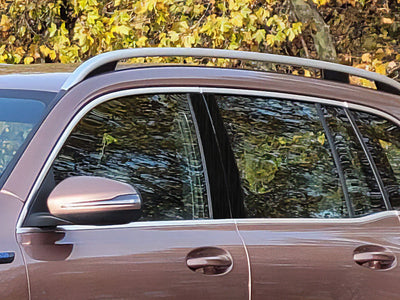 mercedes-benz eqb 2022-2023 Brushed Aluminum Black Pillar Cover Diagram